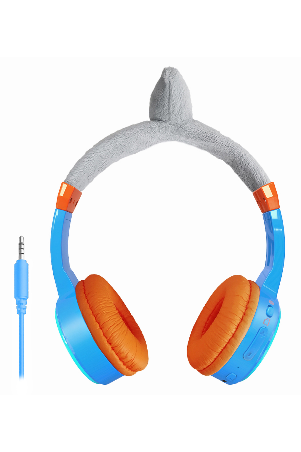 Mobilize Wireless/Wired Over Ear Kids Headphone 85Db Shark - Afbeelding 2
