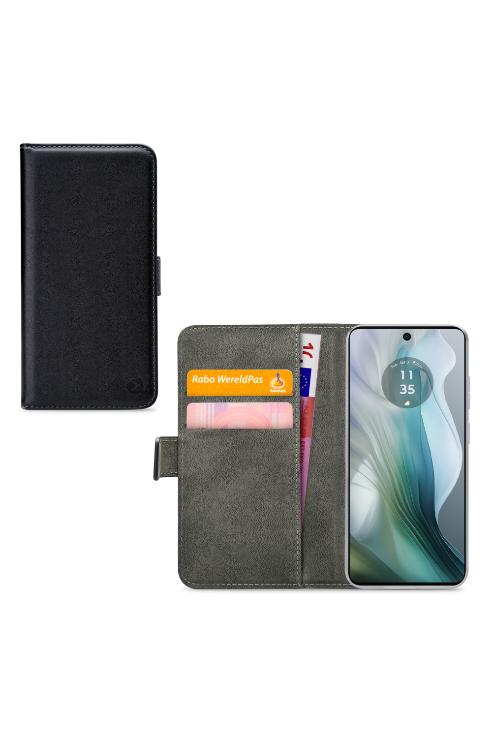 Mobilize Classic Gelly Wallet Book Case Motorola Moto E14 4G Black