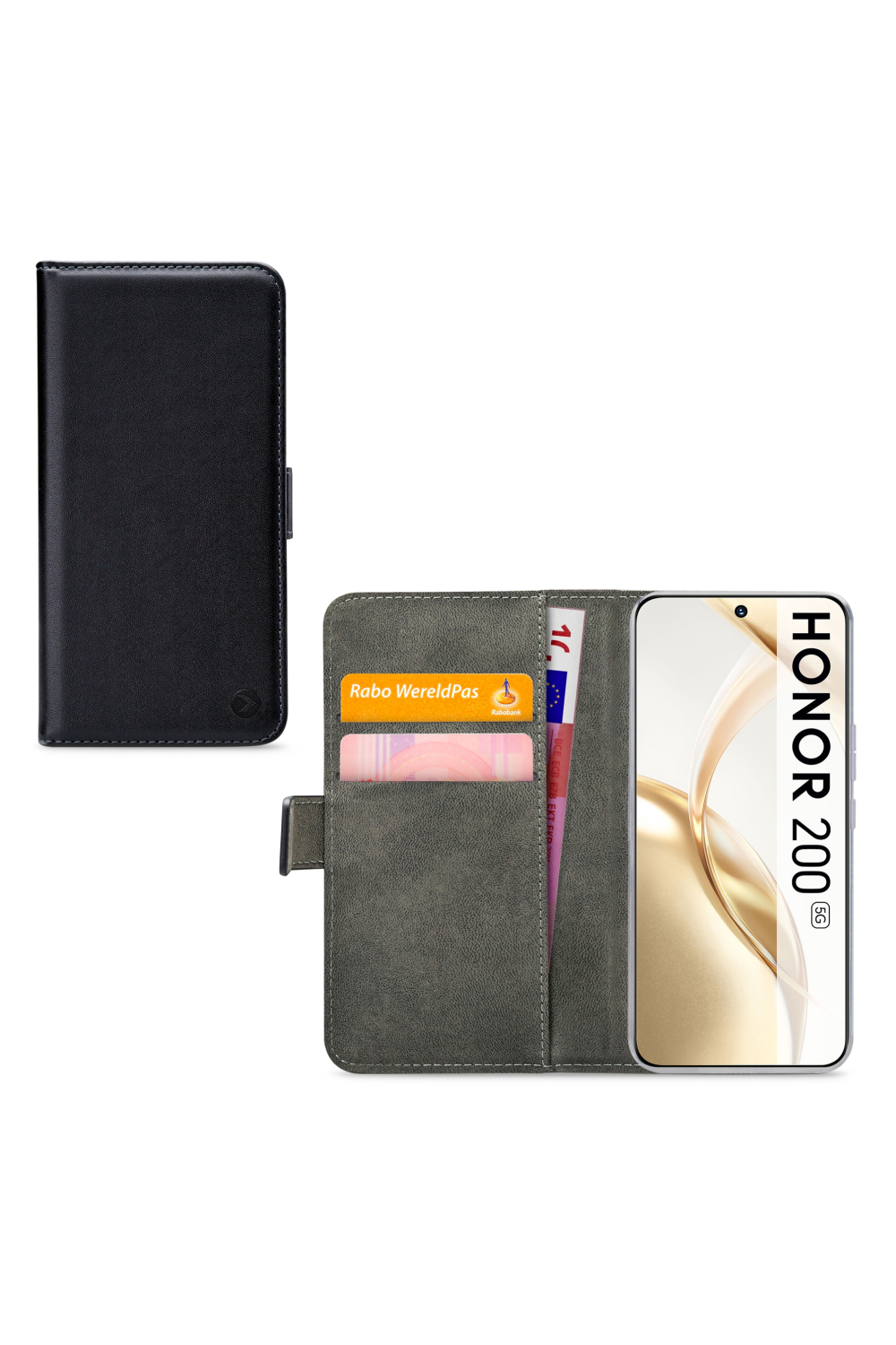 Mobilize Classic Gelly Wallet Book Case Honor 200 Black
