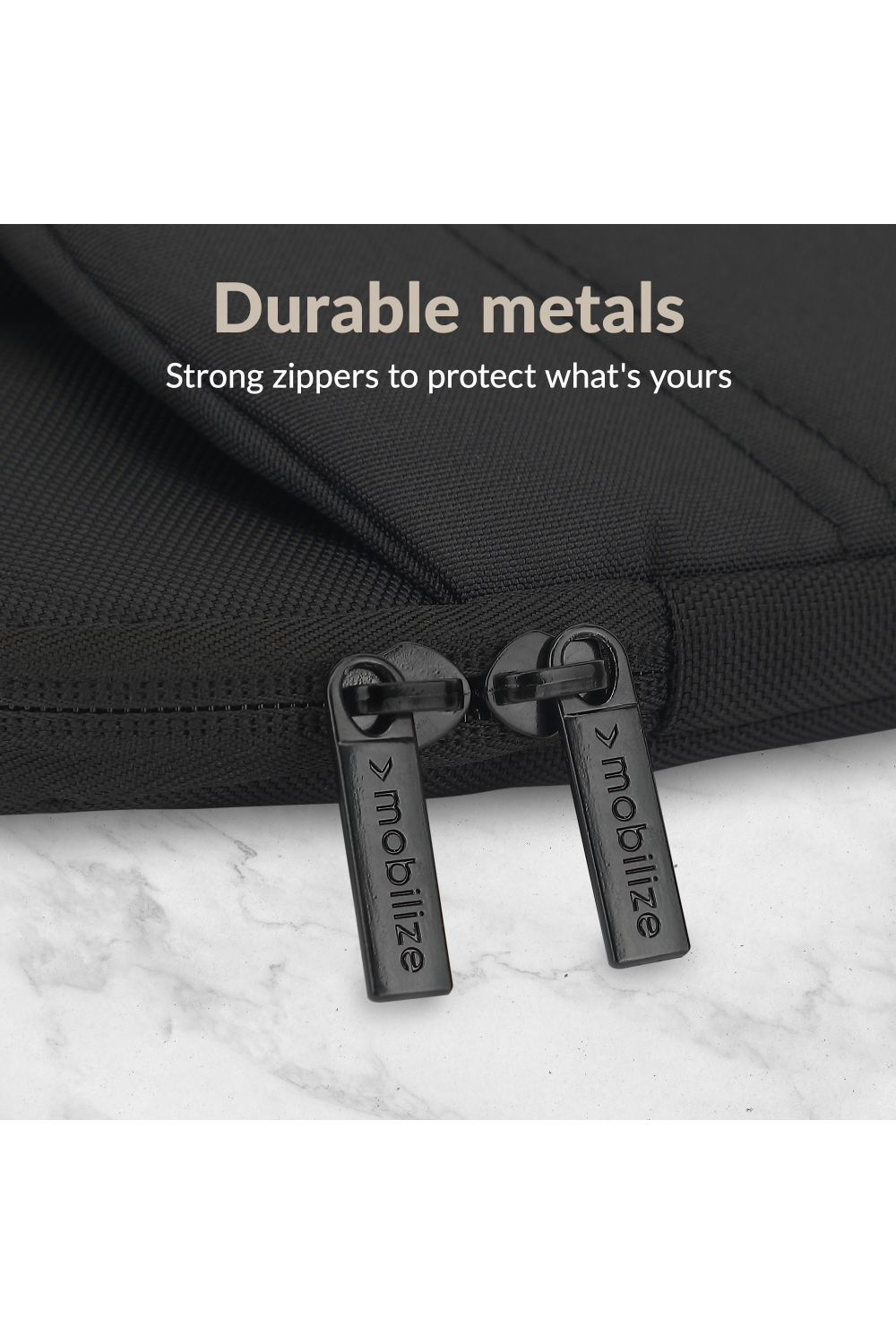 Mobilize Waterresistant Laptop Sleeve Up To 17.4Inch Black - Afbeelding 4
