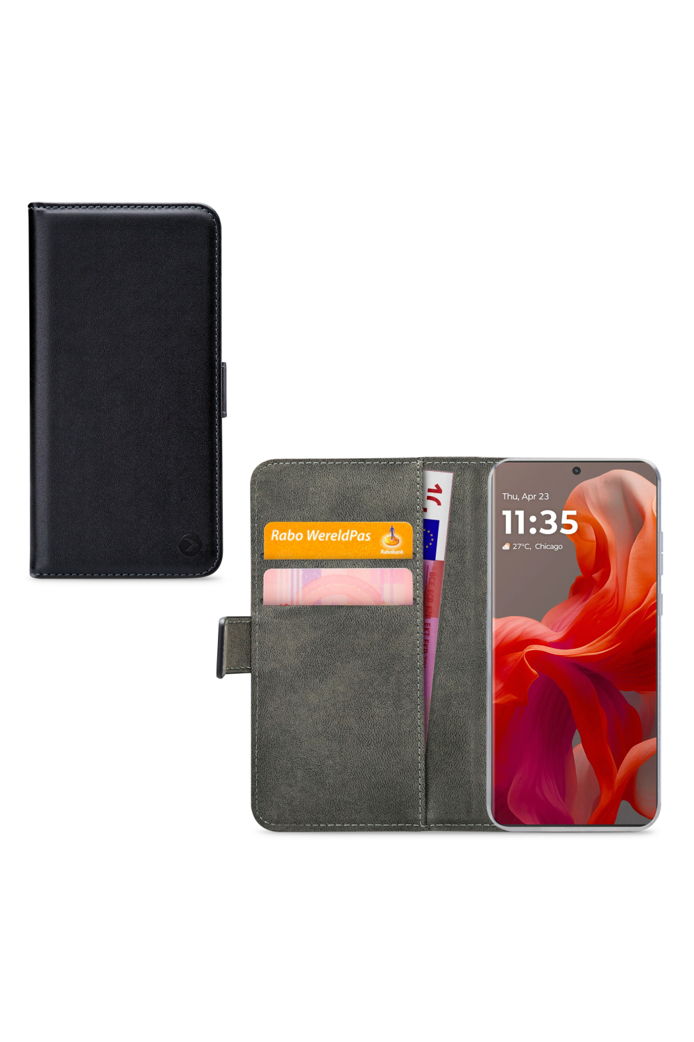 Mobilize Classic Gelly Wallet Book Case Motorola Moto G85 Black