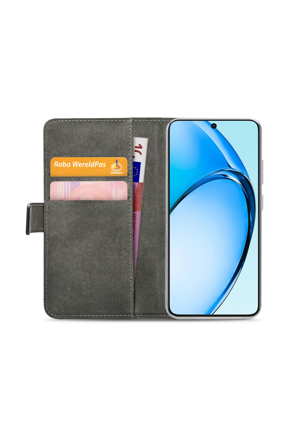 Mobilize Classic Gelly Wallet Book Case Oppo A60 Black - Afbeelding 4