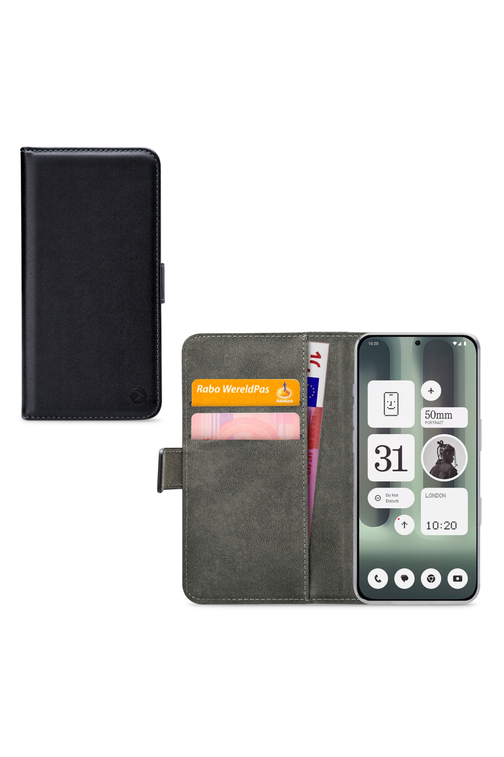 Mobilize Classic Gelly Wallet Book Case Nothing Phone (2A) Plus Black
