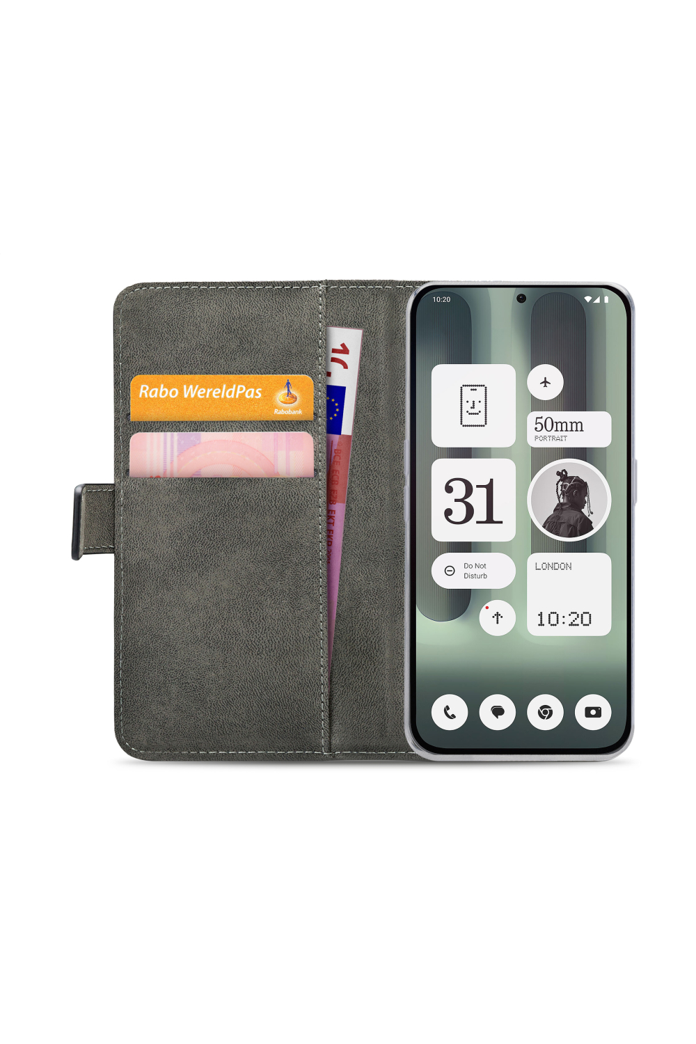 Mobilize Classic Gelly Wallet Book Case Nothing Phone (2A) Plus Black - Afbeelding 4