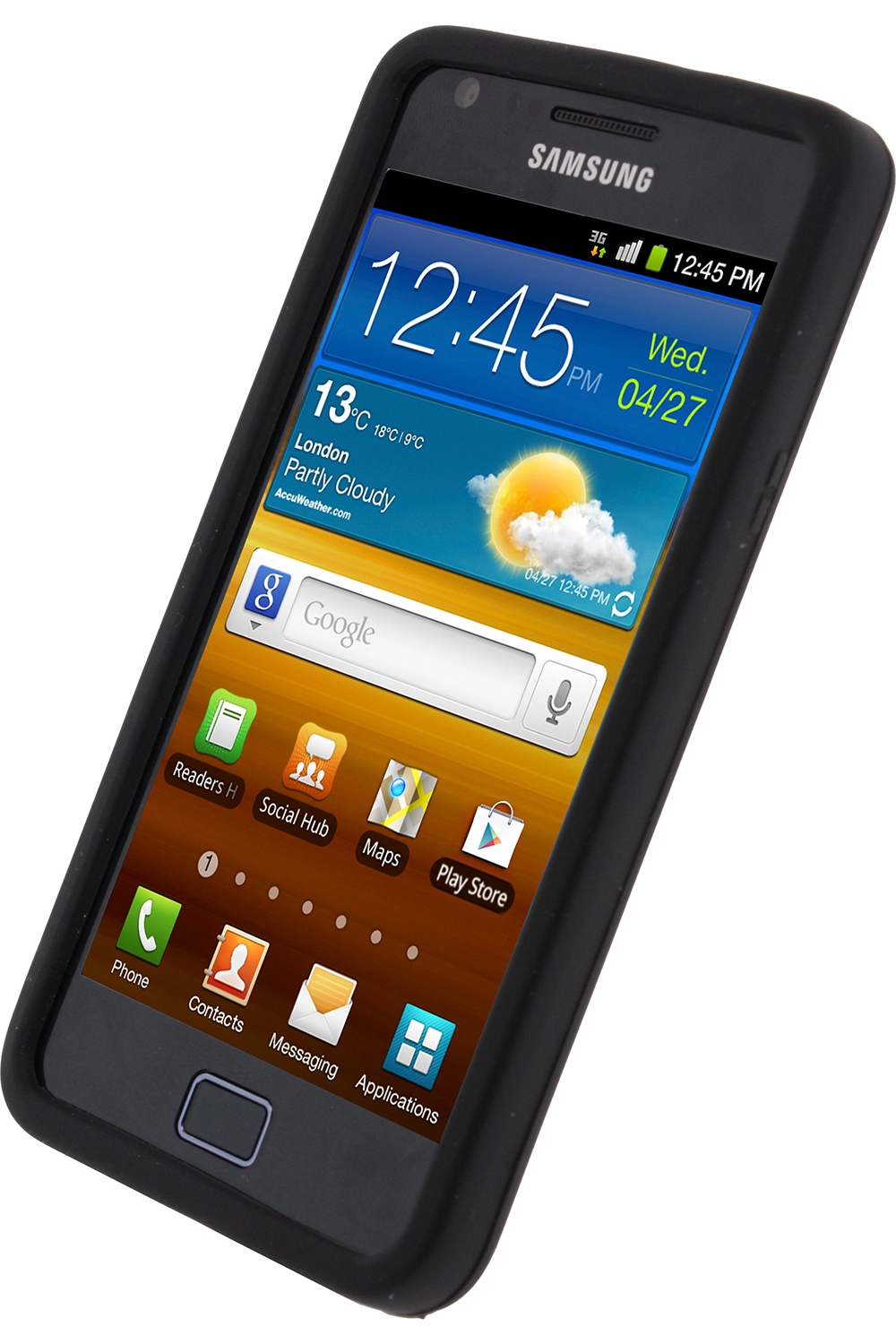 Xccess Silicone Case Samsung Galaxy Sii I9100 Black - Afbeelding 2