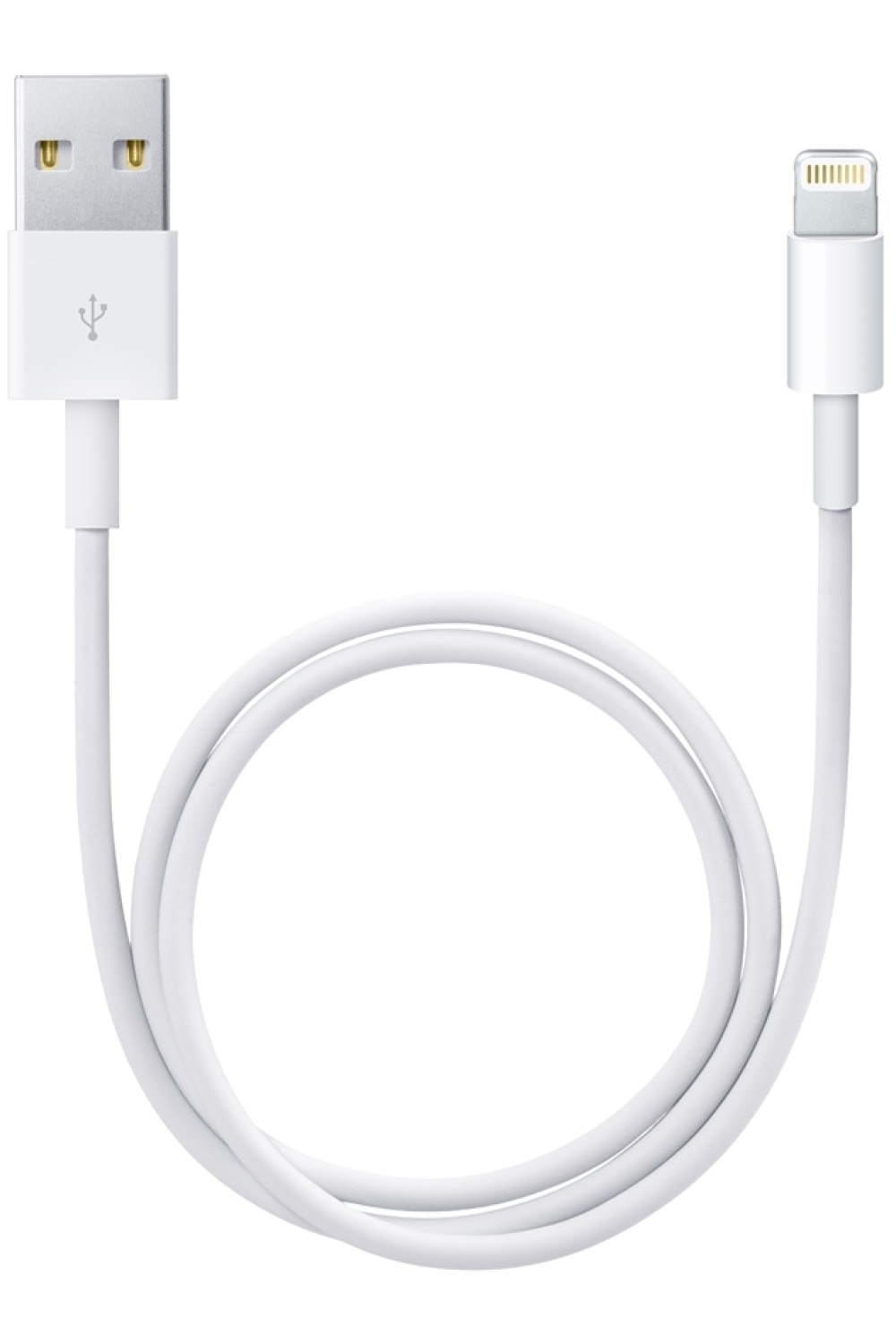 Apple Me291Zm/A Apple Lightning To Usb Cable 0.5M. White