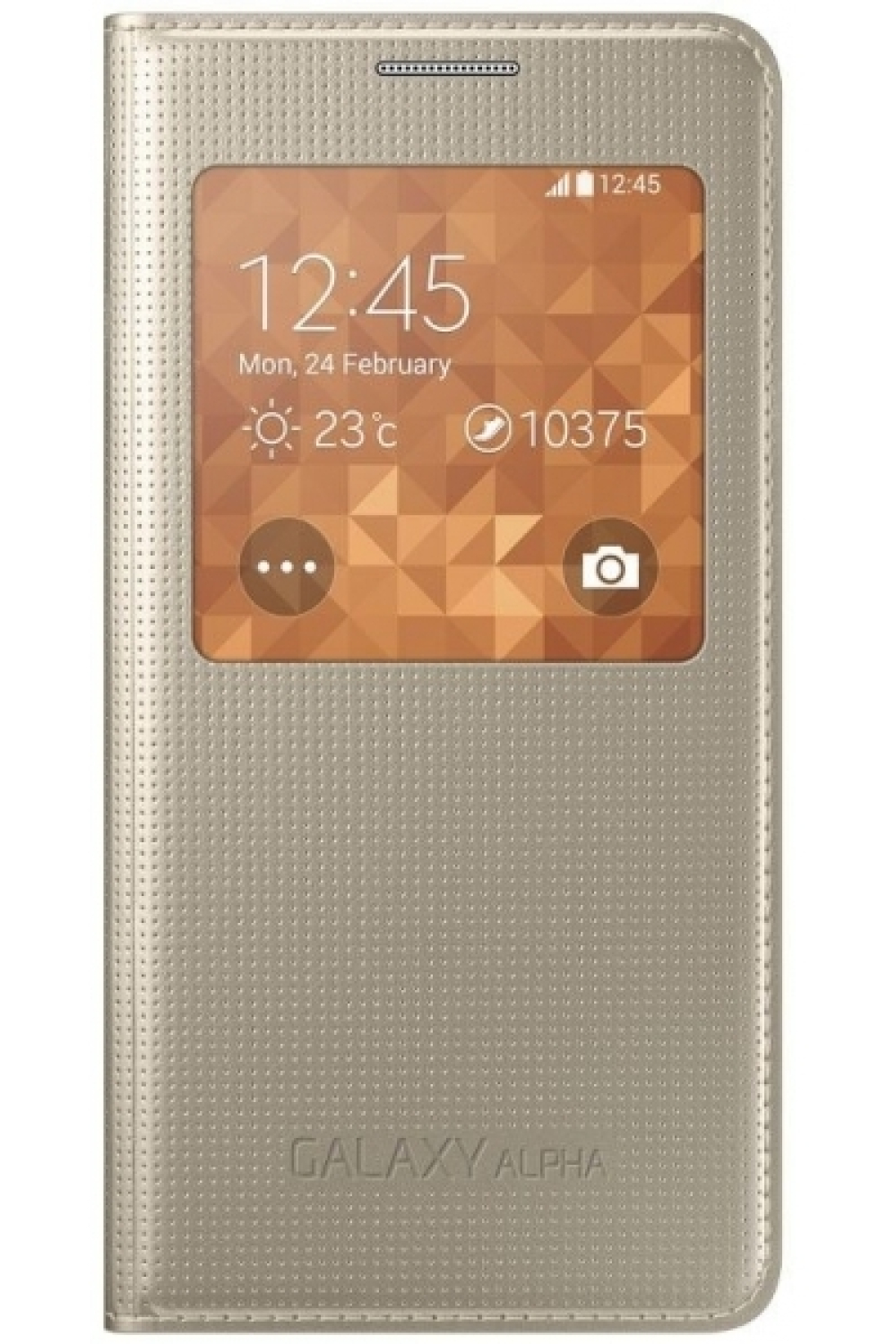 Samsung Ef-Cg850Bfegww Samsung Smartview Cover Galaxy Alpha Gold