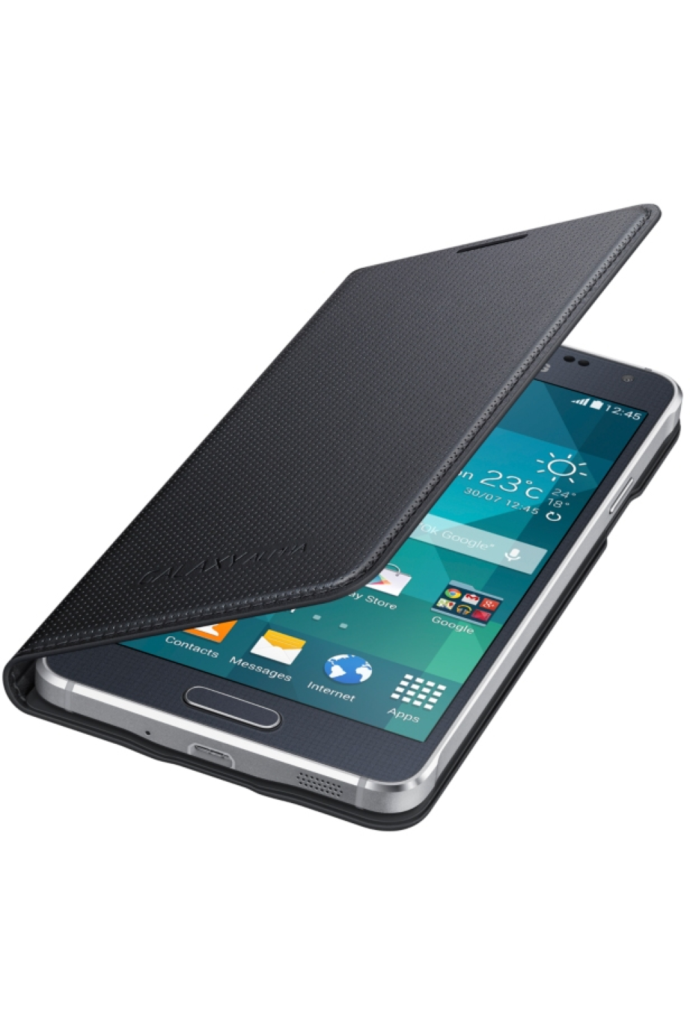 Samsung Ef-Fg850Bbegww Samsung Flip Cover Galaxy Alpha Black - Afbeelding 3