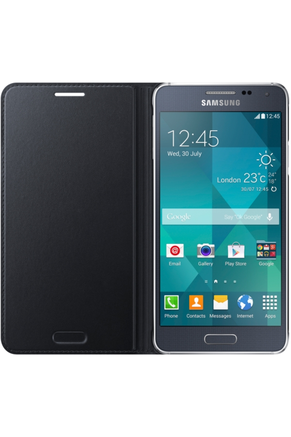 Samsung Ef-Fg850Bbegww Samsung Flip Cover Galaxy Alpha Black - Afbeelding 4
