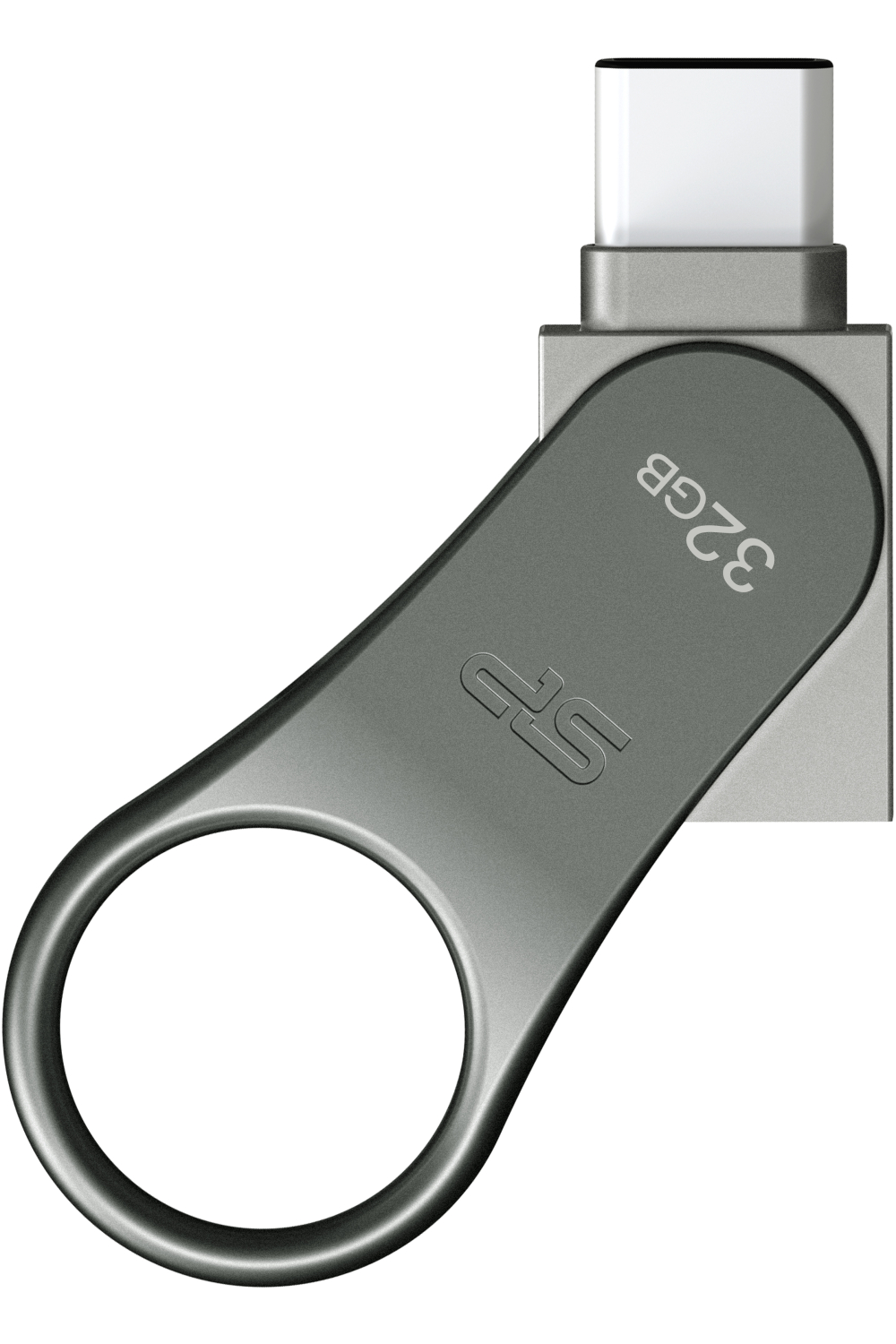 Silicon Power C80 Dual Usb Pendrive Mobile 32Gb Usb-C Grey