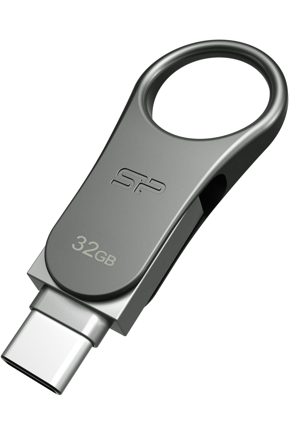 Silicon Power C80 Dual Usb Pendrive Mobile 32Gb Usb-C Grey - Afbeelding 3