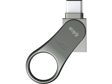 Silicon Power C80 Dual Usb Pendrive Mobile 64Gb Usb-C Grey