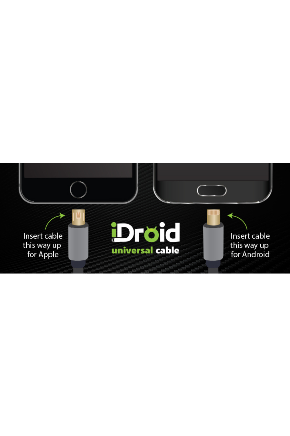Idroid Max Universal Charging And Data Cable Black - Afbeelding 6