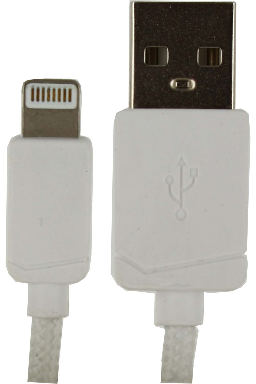 Keymate Charge/Sync Keychain Cable Nylon Braided Lightning White - Afbeelding 5