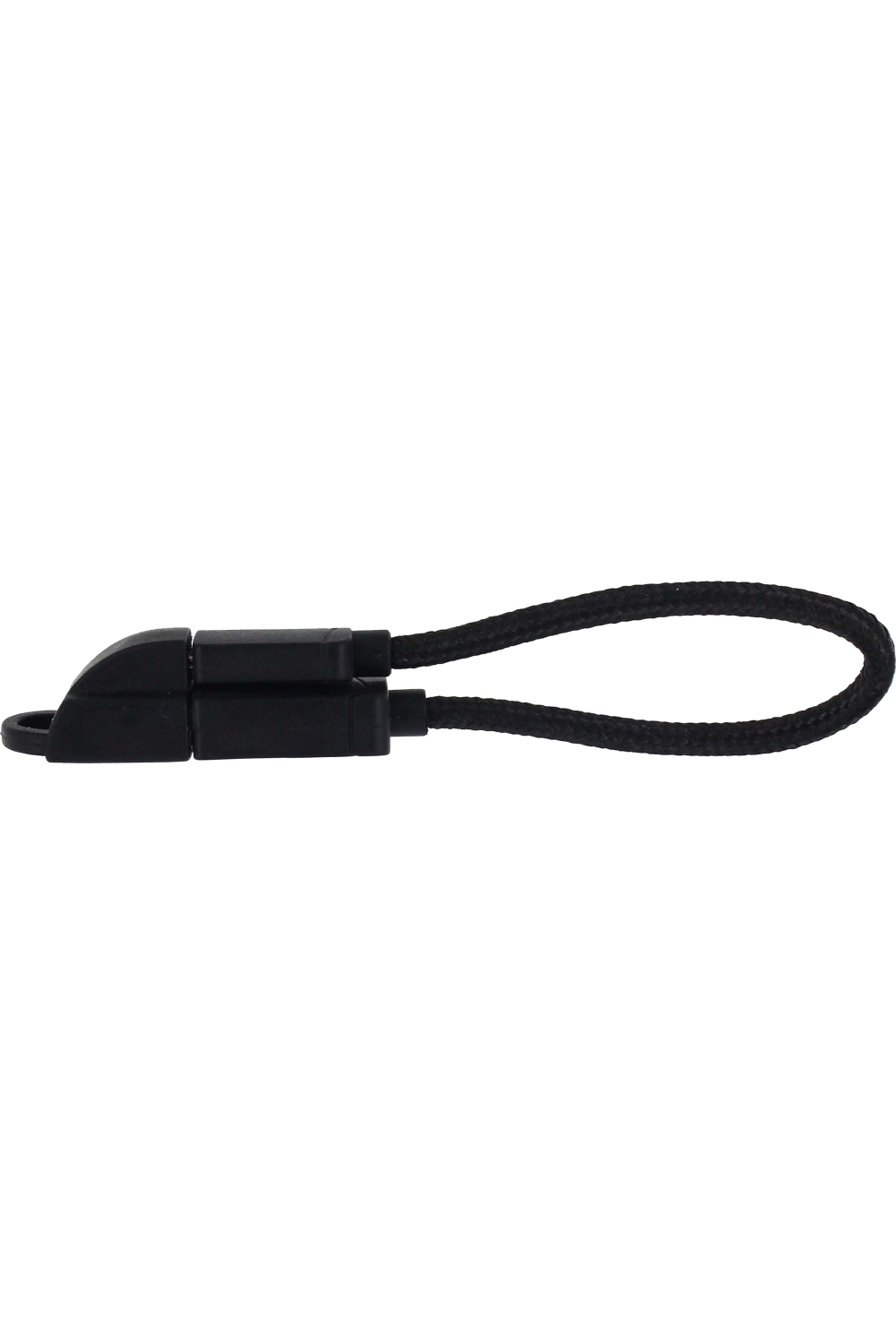 Keymate Charge/Sync Keychain Cable Nylon Braided Micro Usb Black - Afbeelding 3