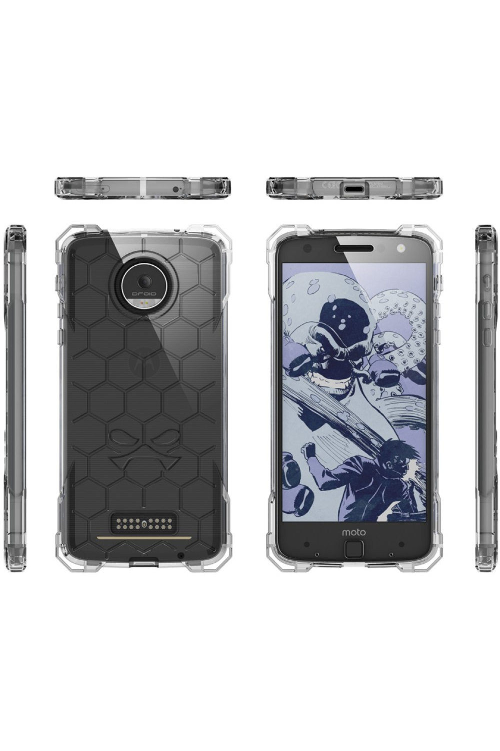 Ghostek Covert Protective Case Motorola Moto Z Clear - Afbeelding 2
