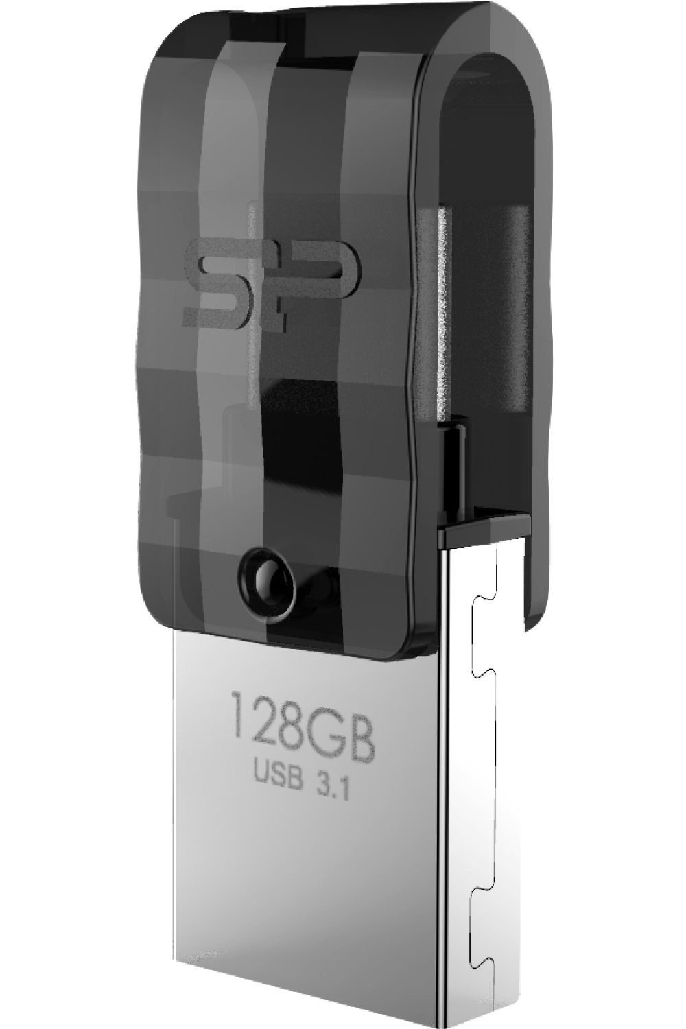 Silicon Power C31 Dual Usb Pendrive Mobile 128Gb Usb-C Black