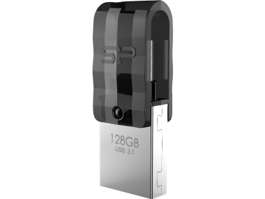 Silicon Power C31 Dual Usb Pendrive Mobile 128Gb Usb-C Black