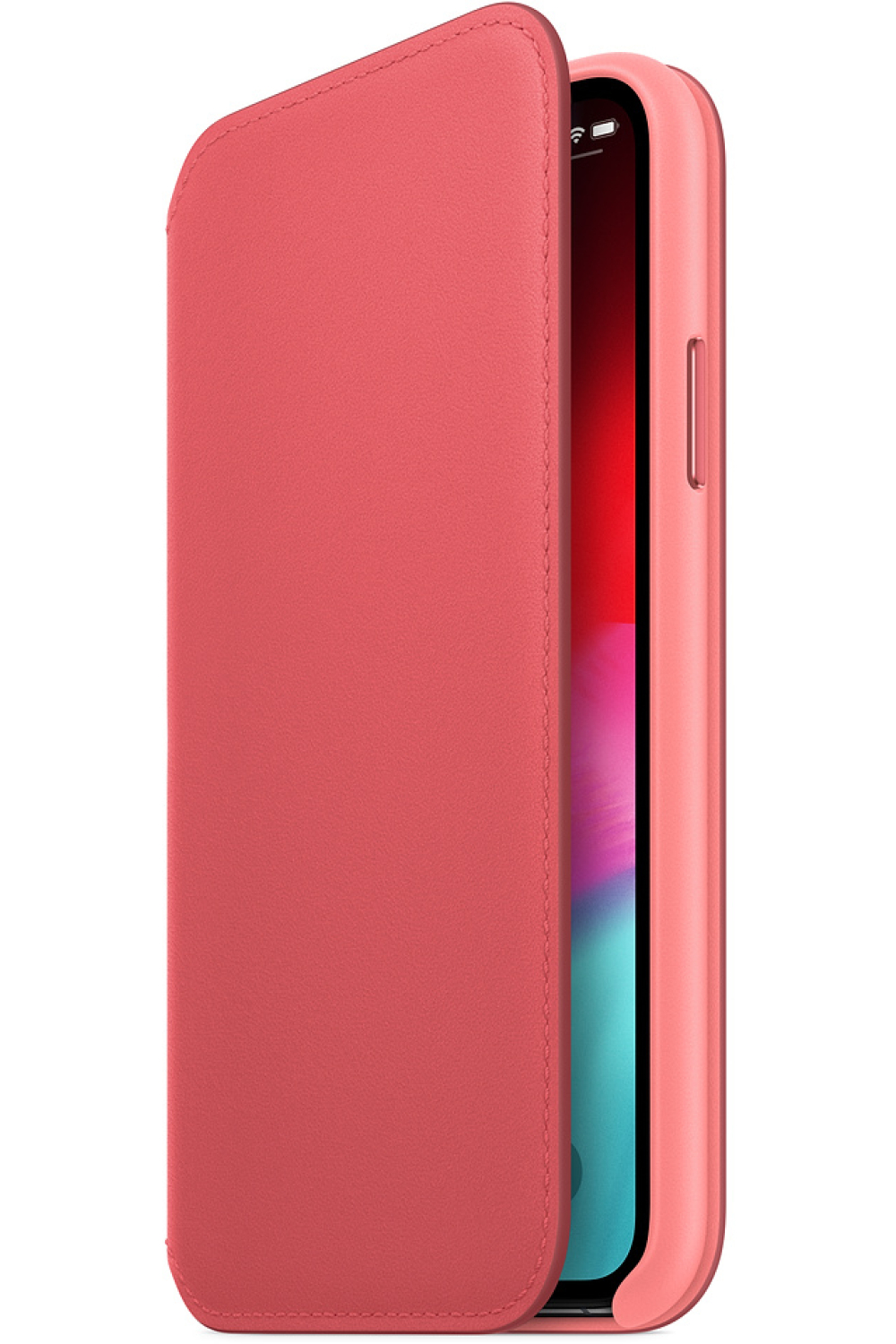 Apple Mrx12Zm/A Apple Leather Folio Case Iphone Xs Peony Pink - Afbeelding 3