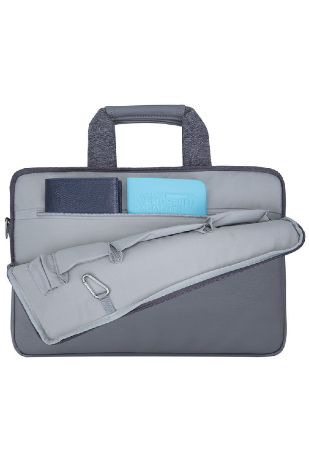 Rivacase Egmont Laptop Bag 15.6Inch Grey - Afbeelding 5