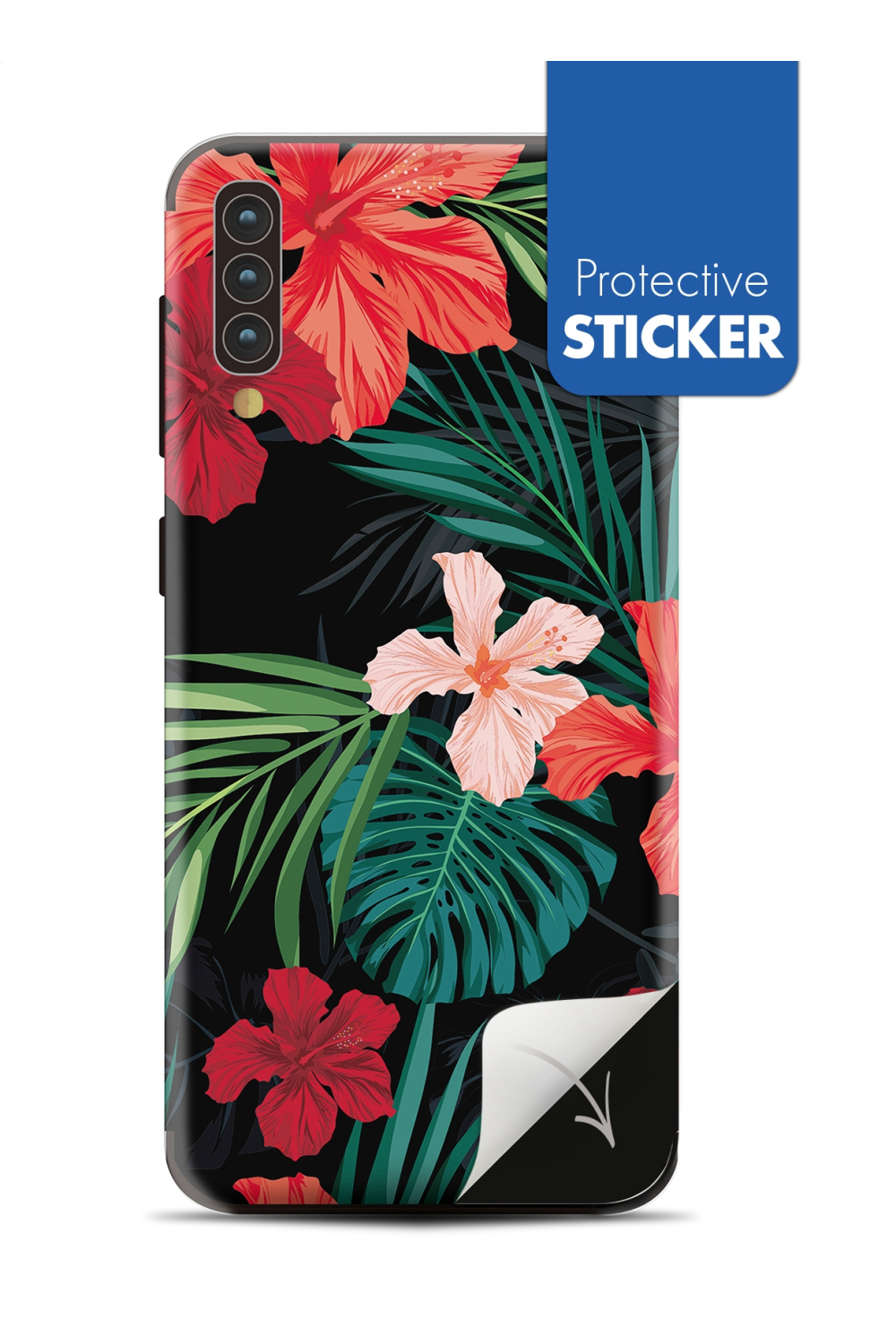 My Style Phoneskin For Samsung Galaxy A30S/A50 Red Caribbean Flower