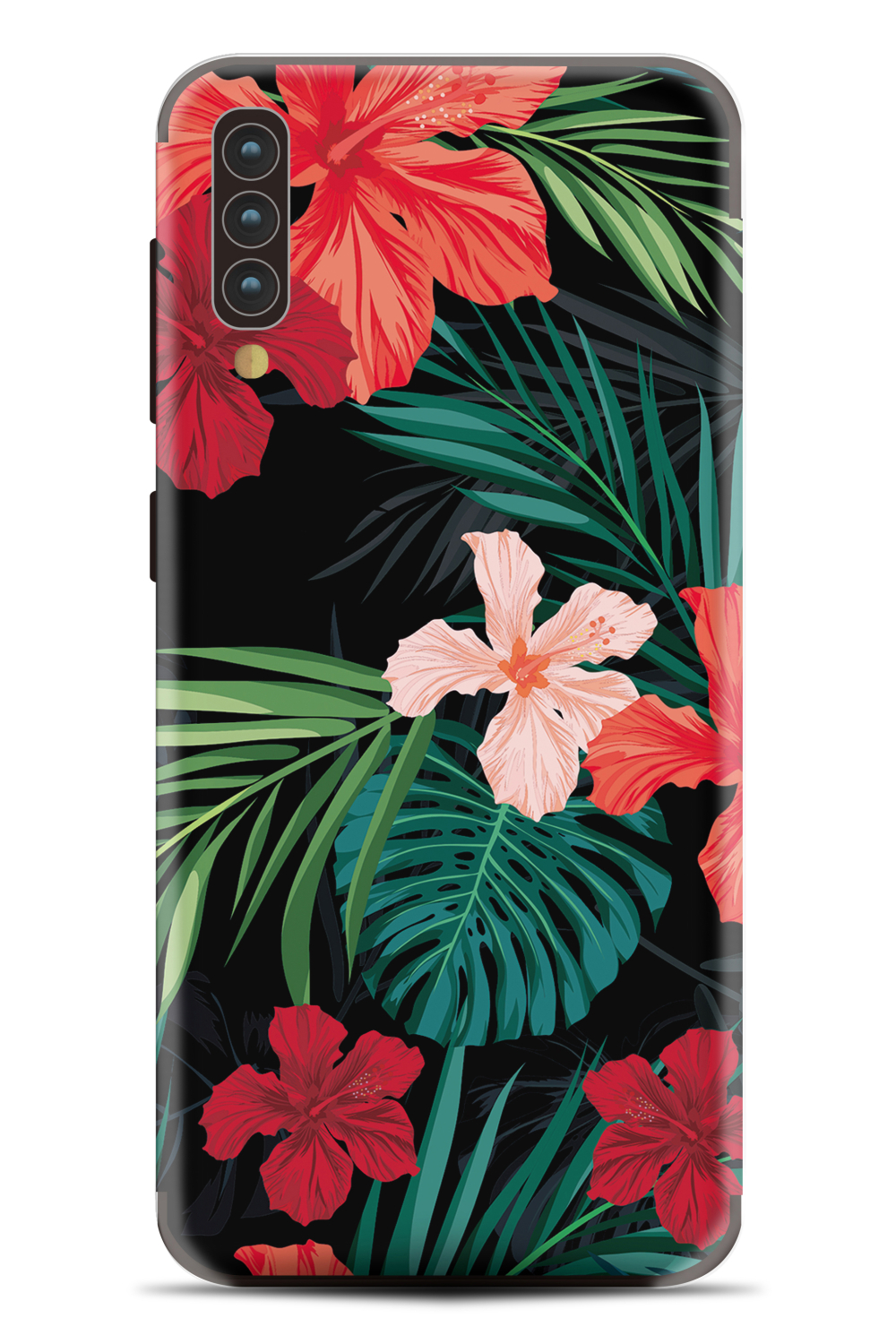 My Style Phoneskin For Samsung Galaxy A30S/A50 Red Caribbean Flower - Afbeelding 2