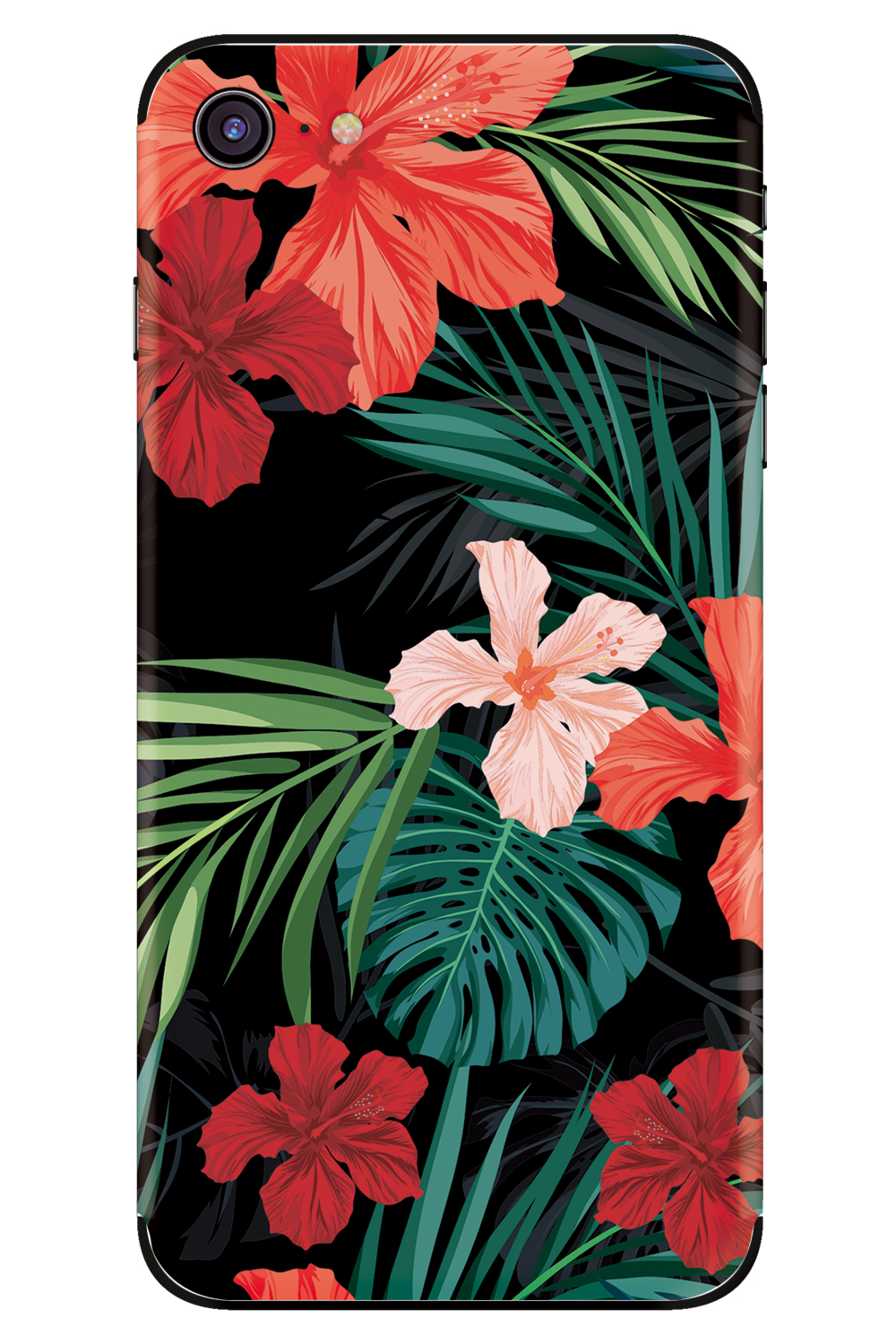 My Style Phoneskin For Apple Iphone 7/8/Se (2020/2022) Red Caribbean Flower - Afbeelding 2