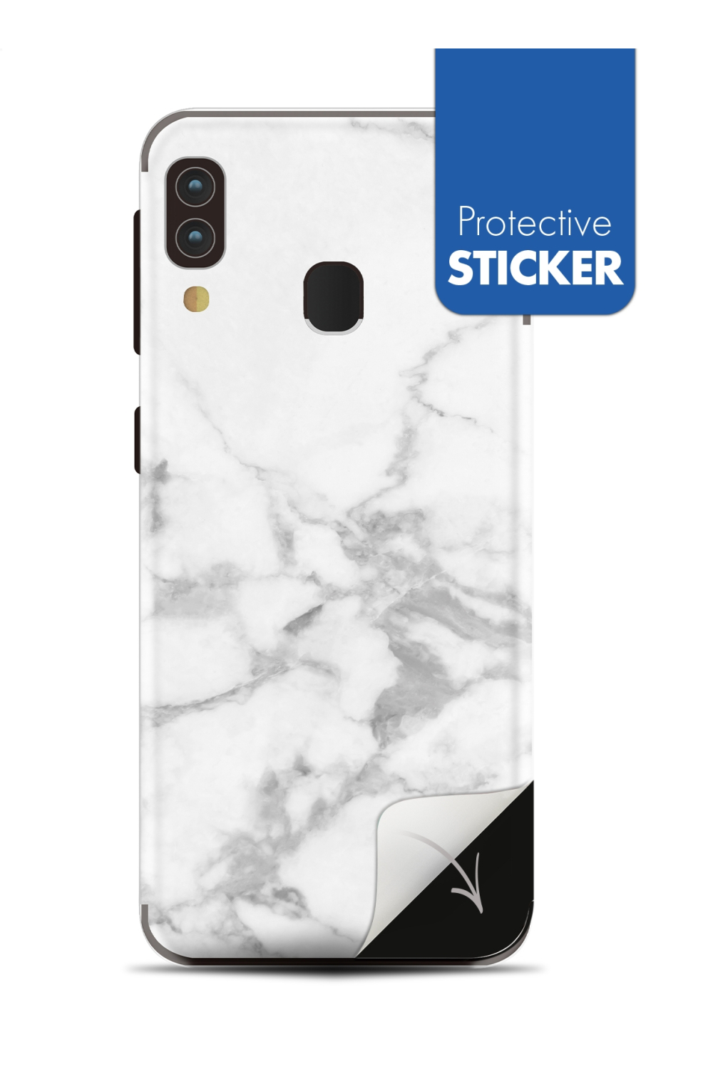 My Style Phoneskin For Samsung Galaxy A20E White Marble