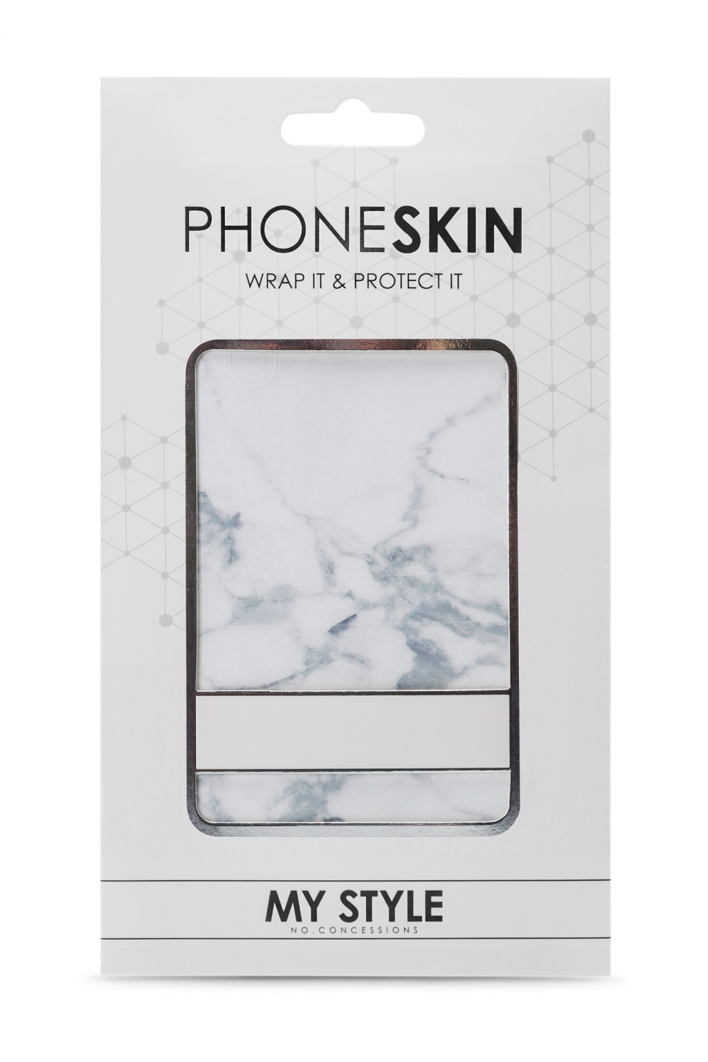 My Style Phoneskin For Apple Iphone 7/8/Se (2020/2022) White Marble - Afbeelding 3