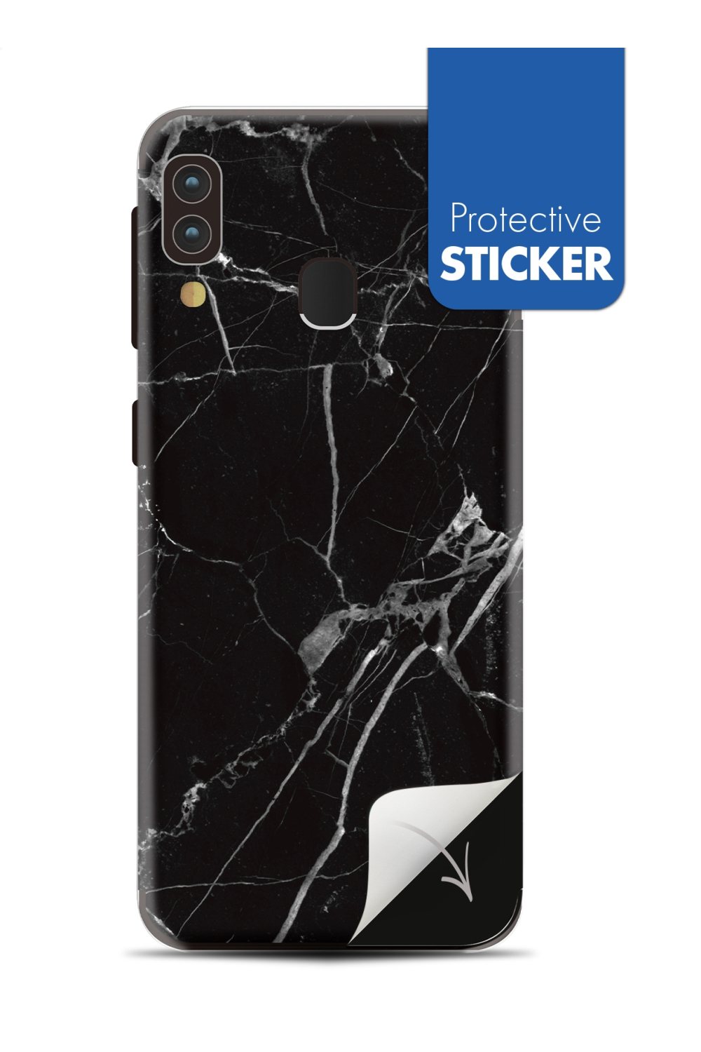 My Style Phoneskin For Samsung Galaxy A20E Black Marble