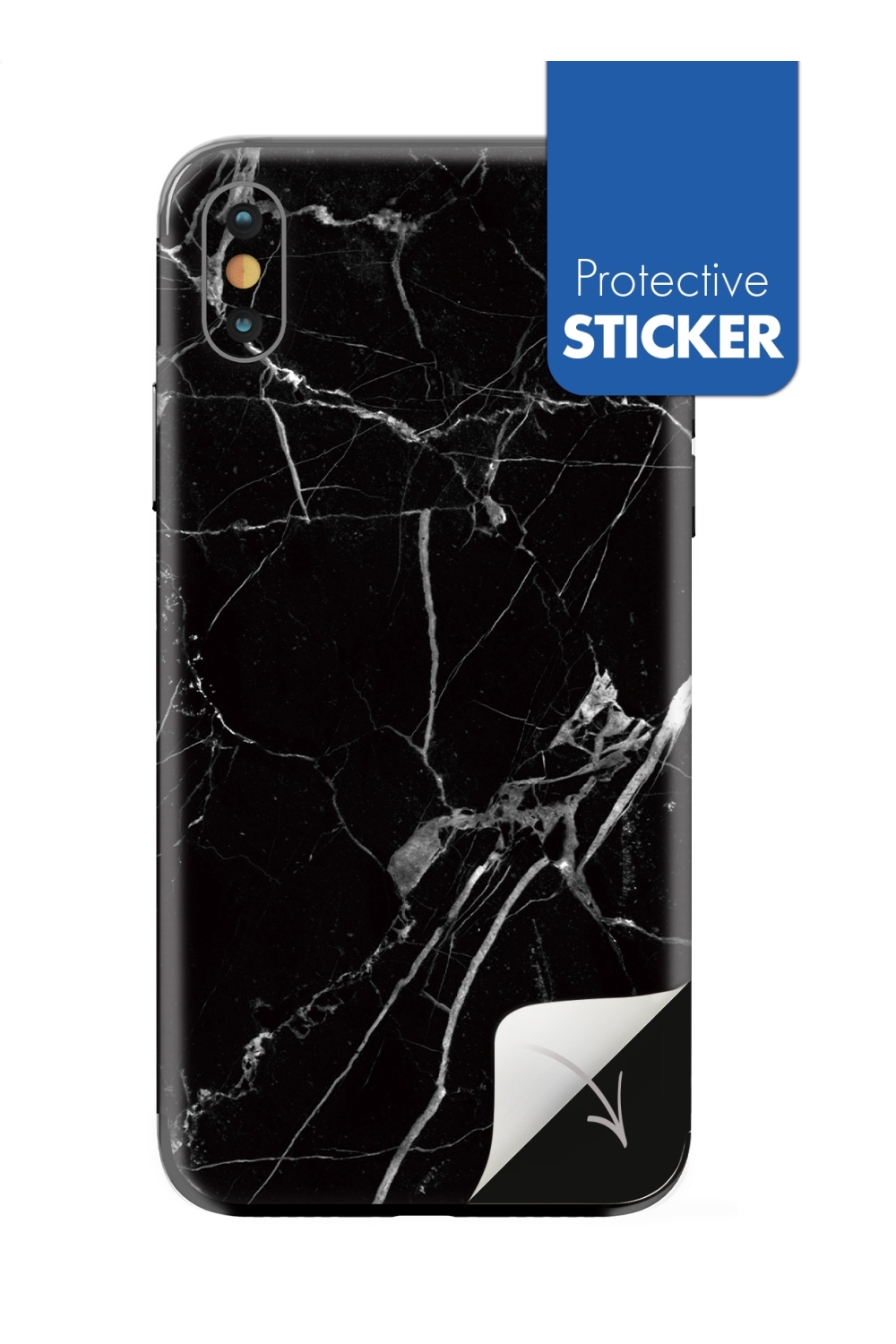 My Style Phoneskin For Apple Iphone X Black Marble