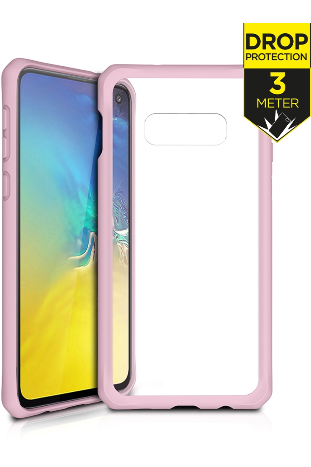 Itskins Level 2 Hybridsolid For Samsung Galaxy S10E Pink/Transparent