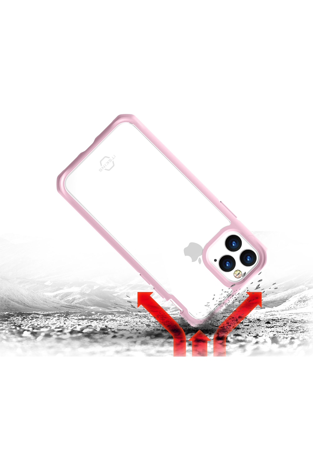 Itskins Level 2 Hybridsolid For Samsung Galaxy S10E Pink/Transparent - Afbeelding 3
