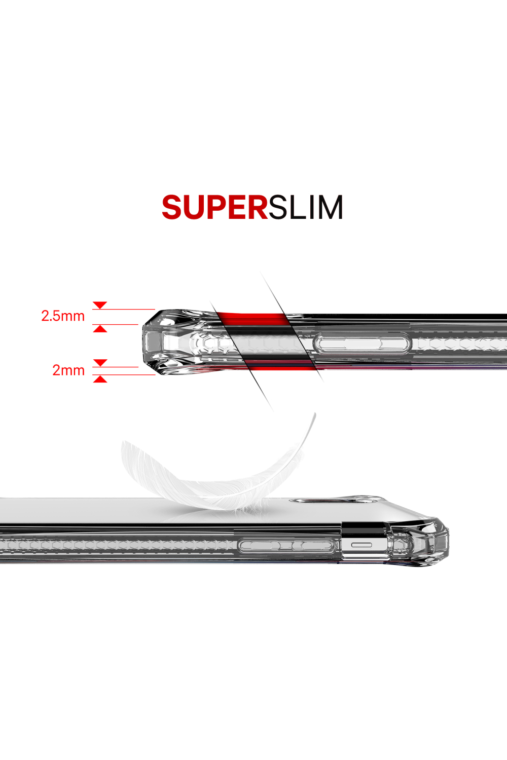 Itskins Level 2 Spectrumclear For Apple Iphone X/Xs Transparent - Afbeelding 7