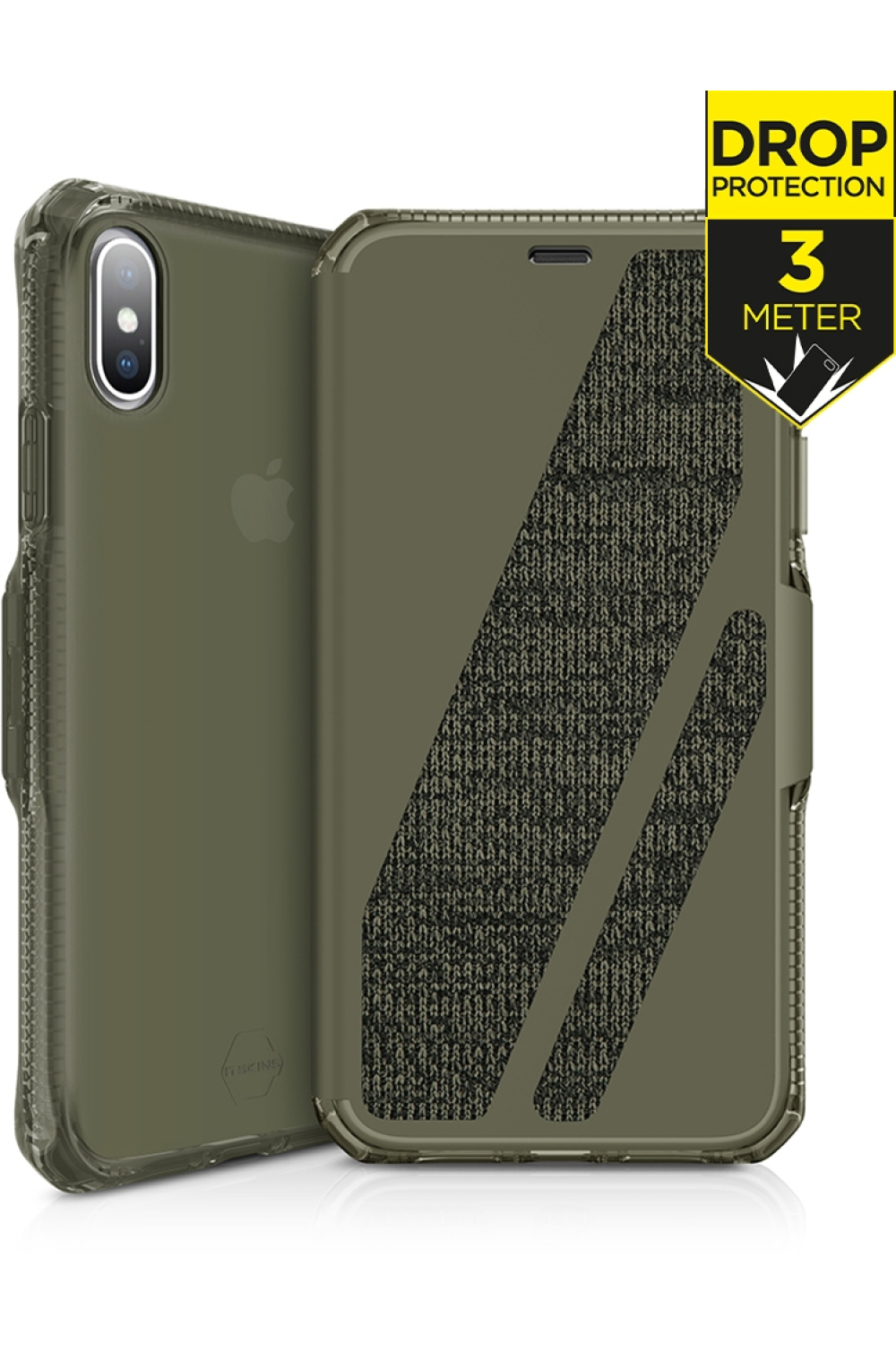 Itskins Level 2 Spectrumfolio For Apple Iphone Xs Max Kaki