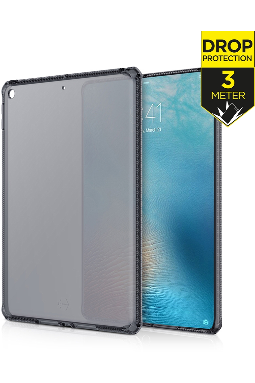 Itskins Level 2 Spectrumfrost For Apple Ipad Pro 11 2018 Transparent Black