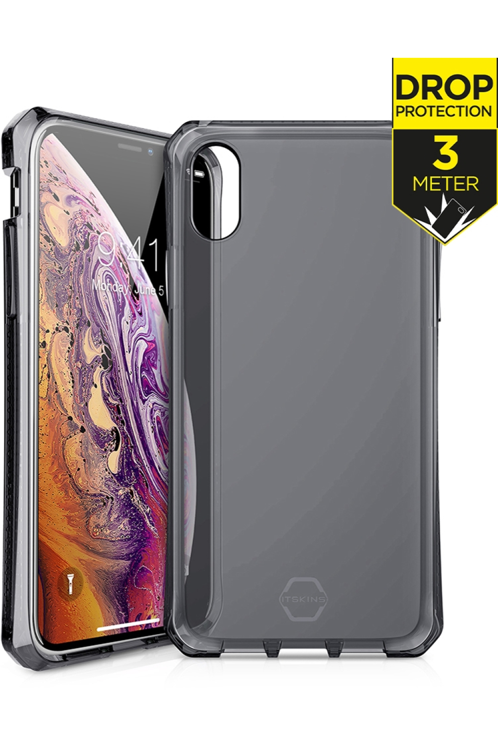Itskins Level 2 Spectrumclear For Apple Iphone X/Xs Black