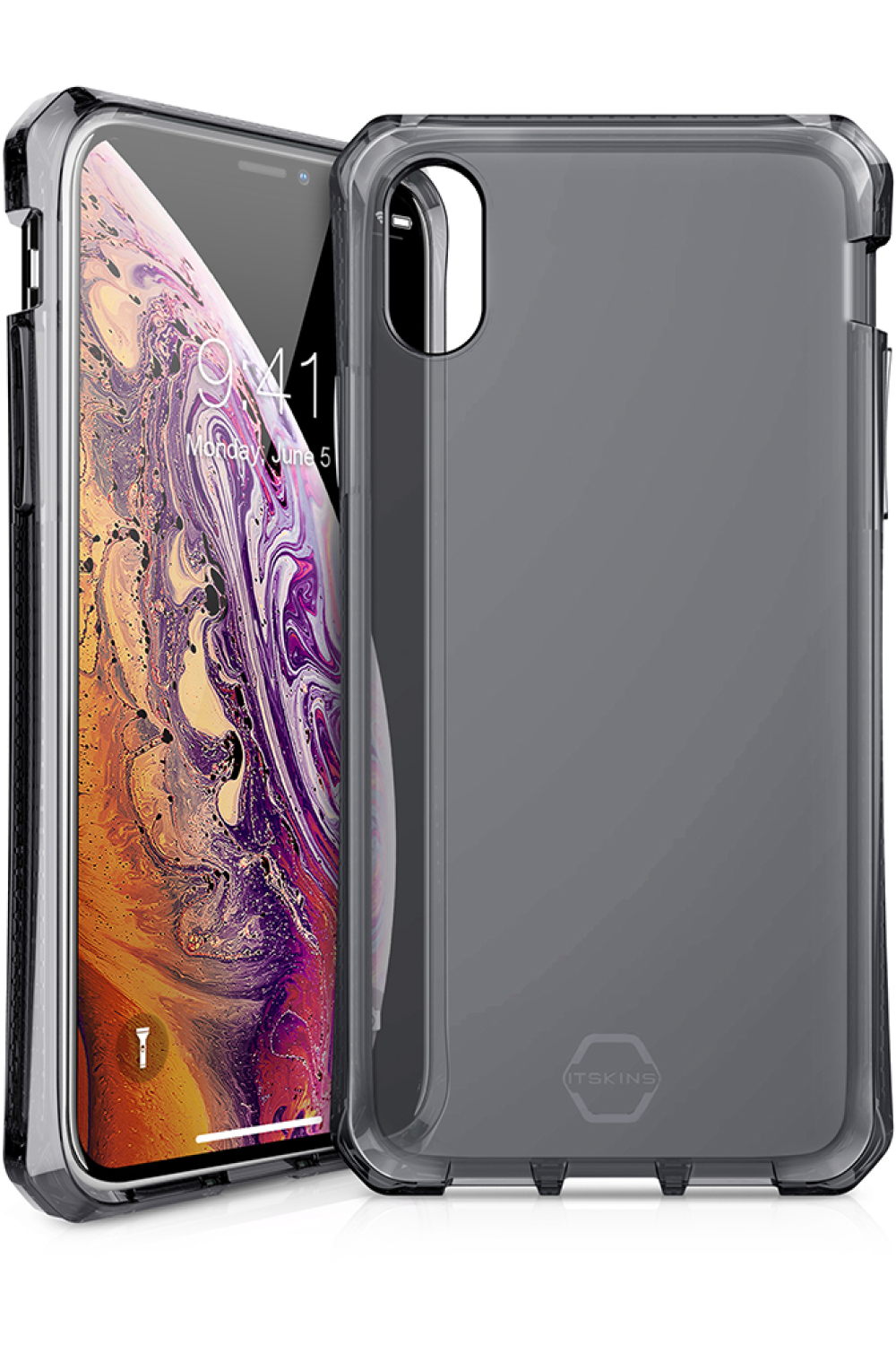 Itskins Level 2 Spectrumclear For Apple Iphone X/Xs Black - Afbeelding 2