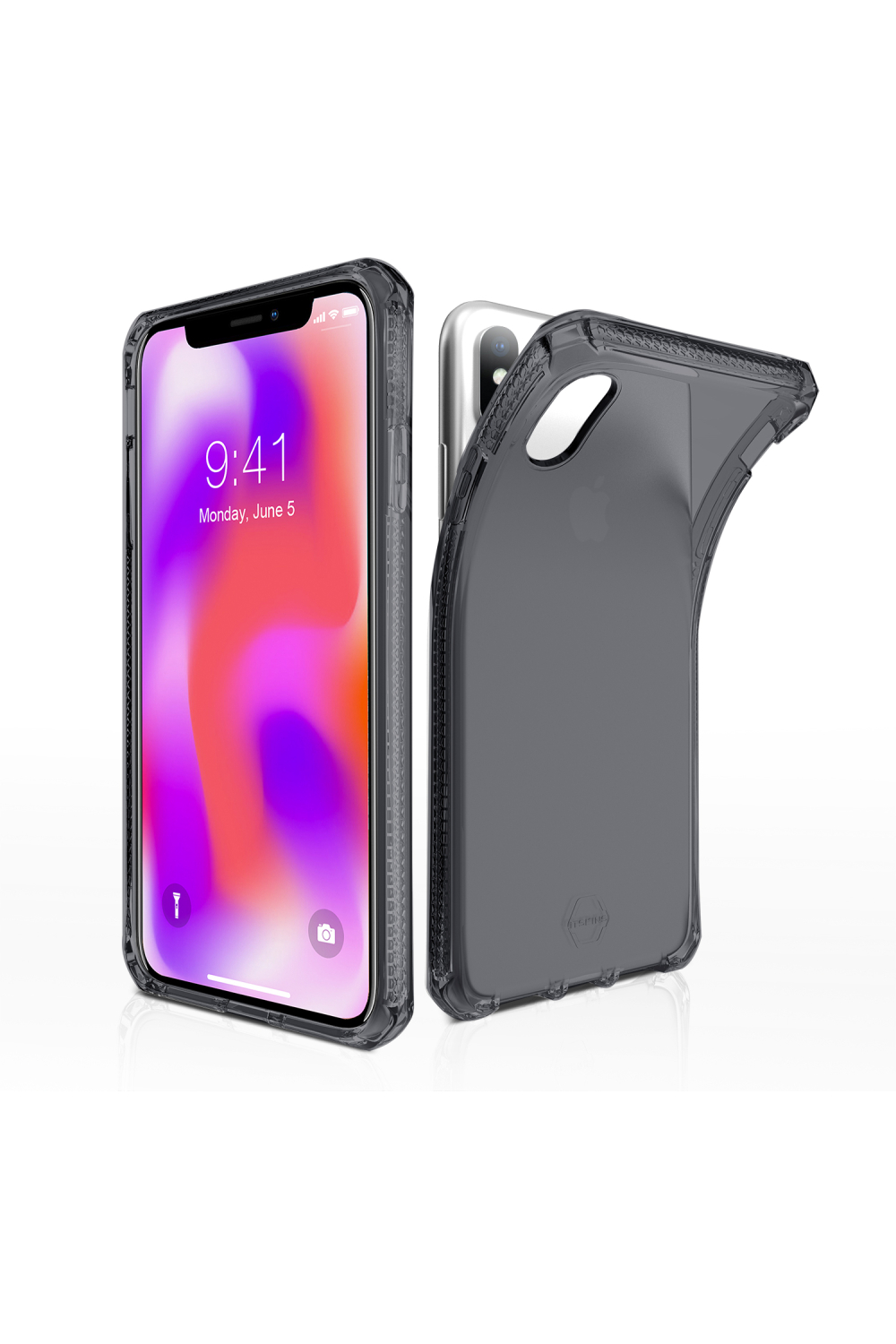 Itskins Level 2 Spectrumclear For Apple Iphone X/Xs Black - Afbeelding 3
