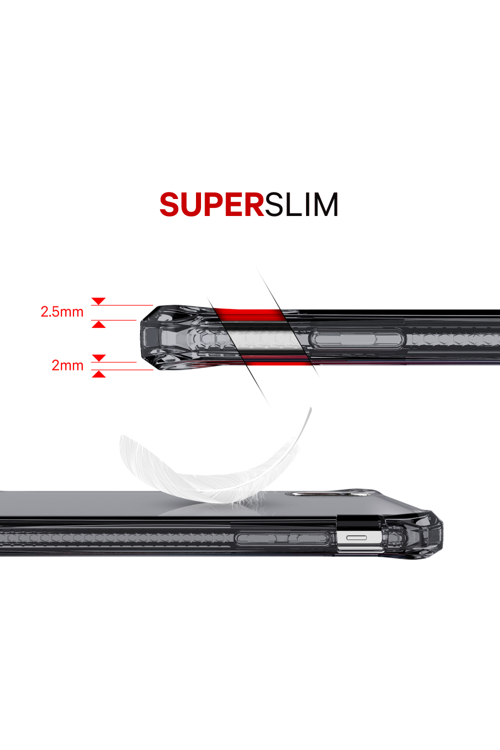 Itskins Level 2 Spectrumclear For Apple Iphone X/Xs Black - Afbeelding 7