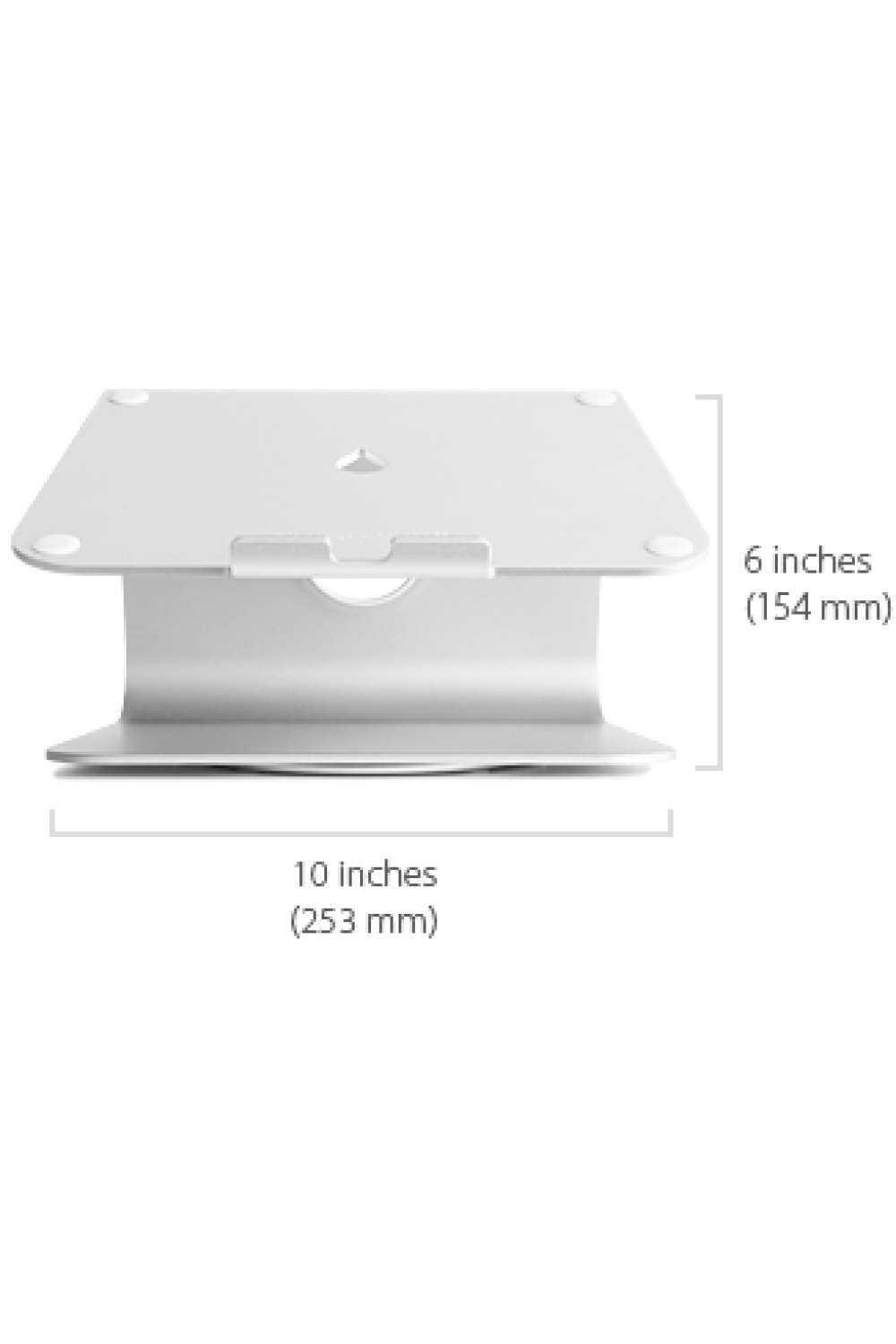 Rain Design Mstand 360 Laptop Stand + Swivel Base Silver - Afbeelding 4