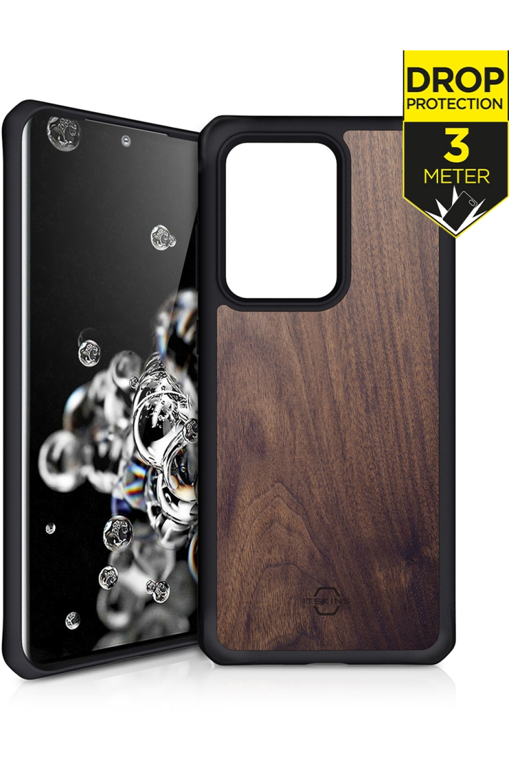 Itskins Level 2 Hybridfusion For Samsung Galaxy S20 Ultra/S20 Ultra 5G Dark Wood