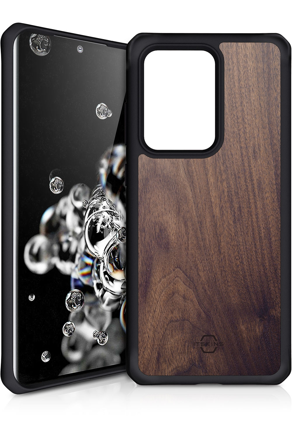 Itskins Level 2 Hybridfusion For Samsung Galaxy S20 Ultra/S20 Ultra 5G Dark Wood - Afbeelding 2