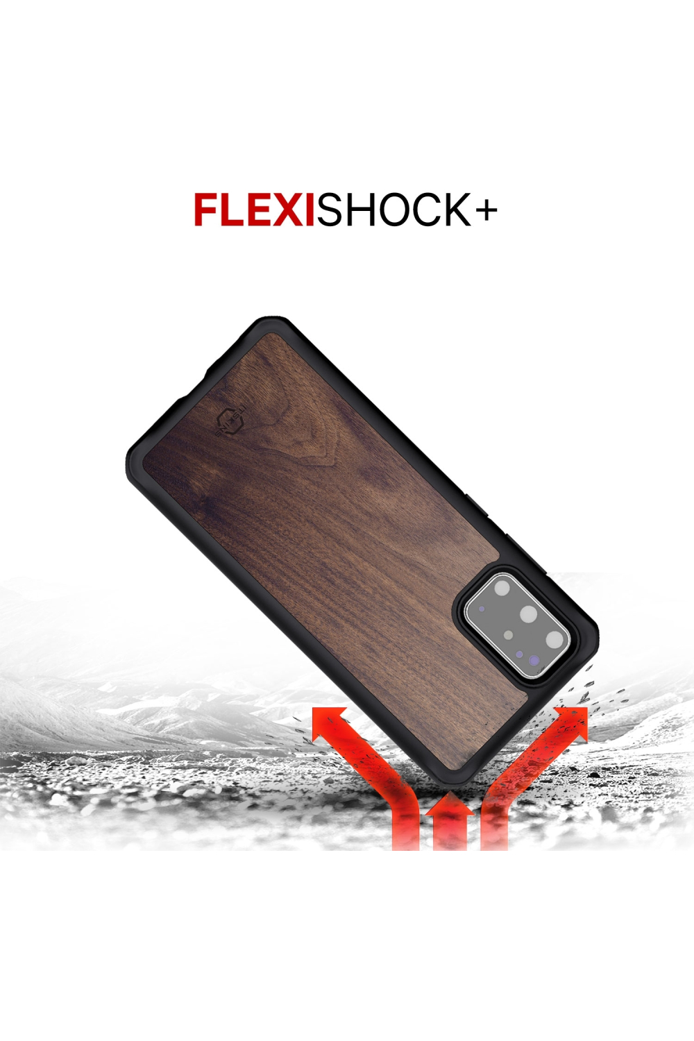 Itskins Level 2 Hybridfusion For Samsung Galaxy S20 Ultra/S20 Ultra 5G Dark Wood - Afbeelding 5