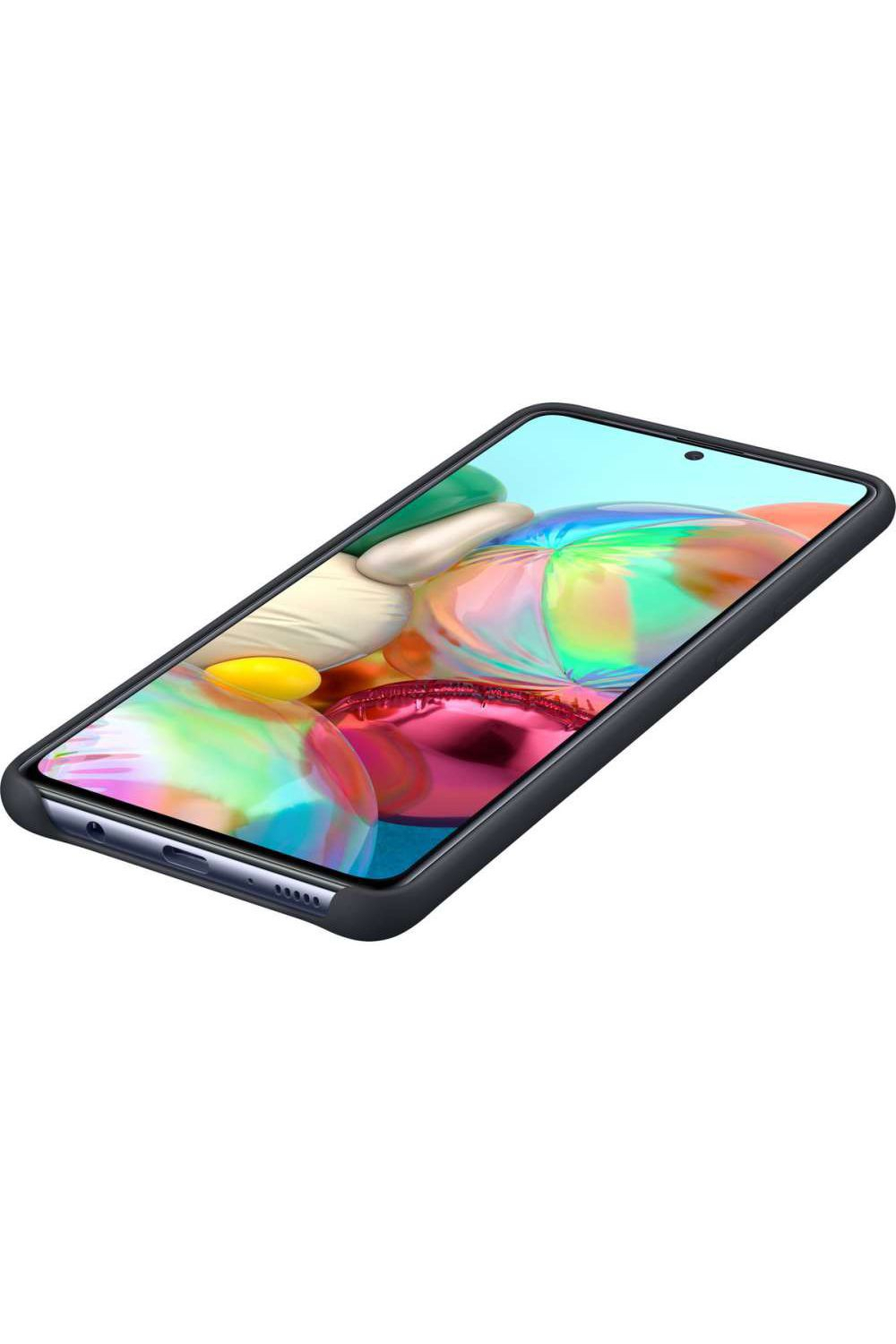 Samsung Ef-Pa715Tbegeu Samsung Silicone Cover Galaxy A71 Black - Afbeelding 5