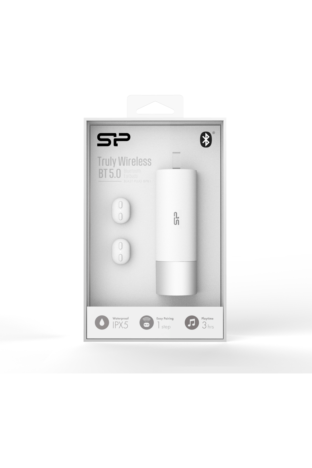 Silicon Power Bp81 Silicon Power Tws Bluetooth Stereo Earbuds White - Afbeelding 3