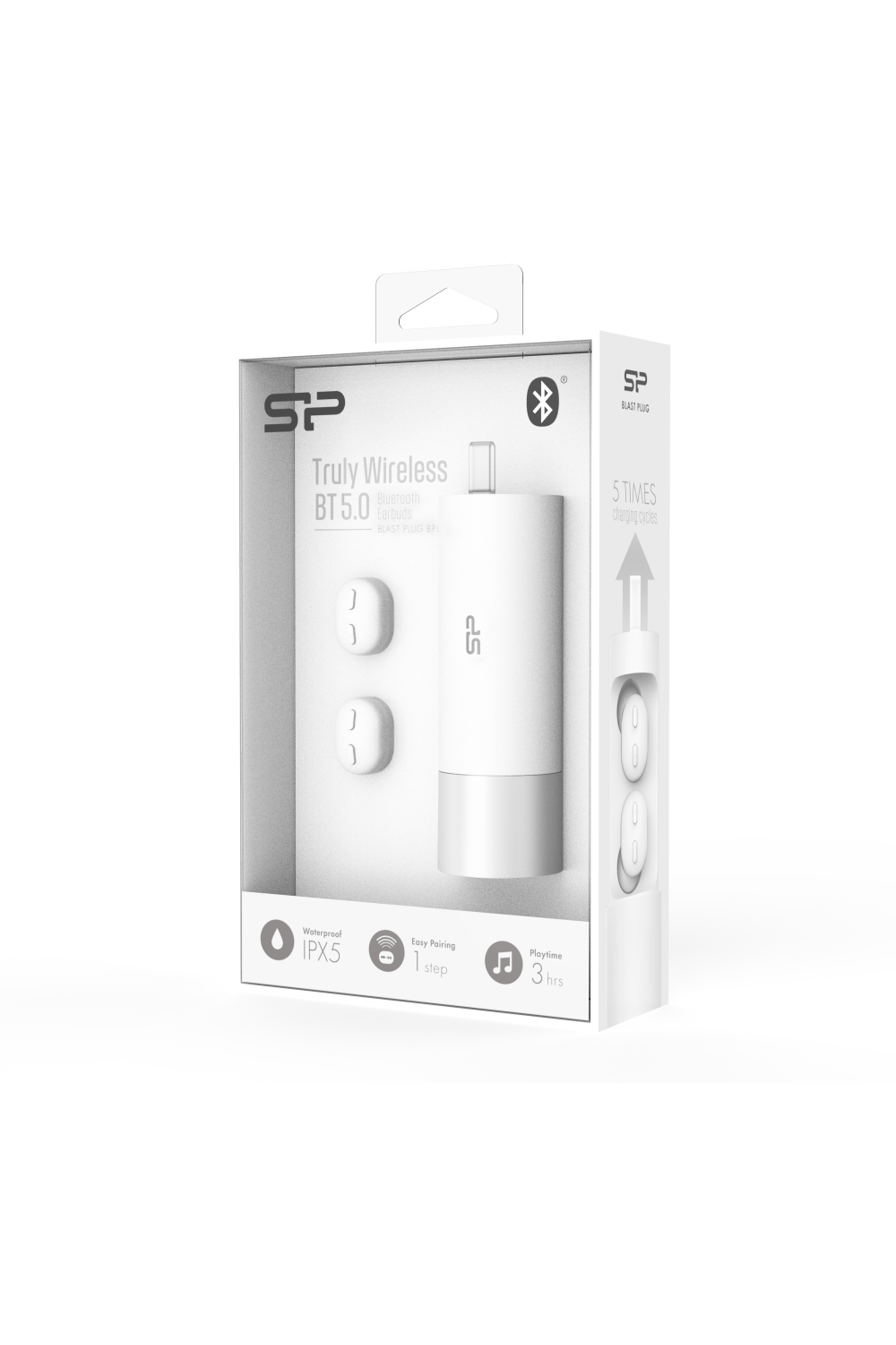 Silicon Power Bp81 Silicon Power Tws Bluetooth Stereo Earbuds White - Afbeelding 4