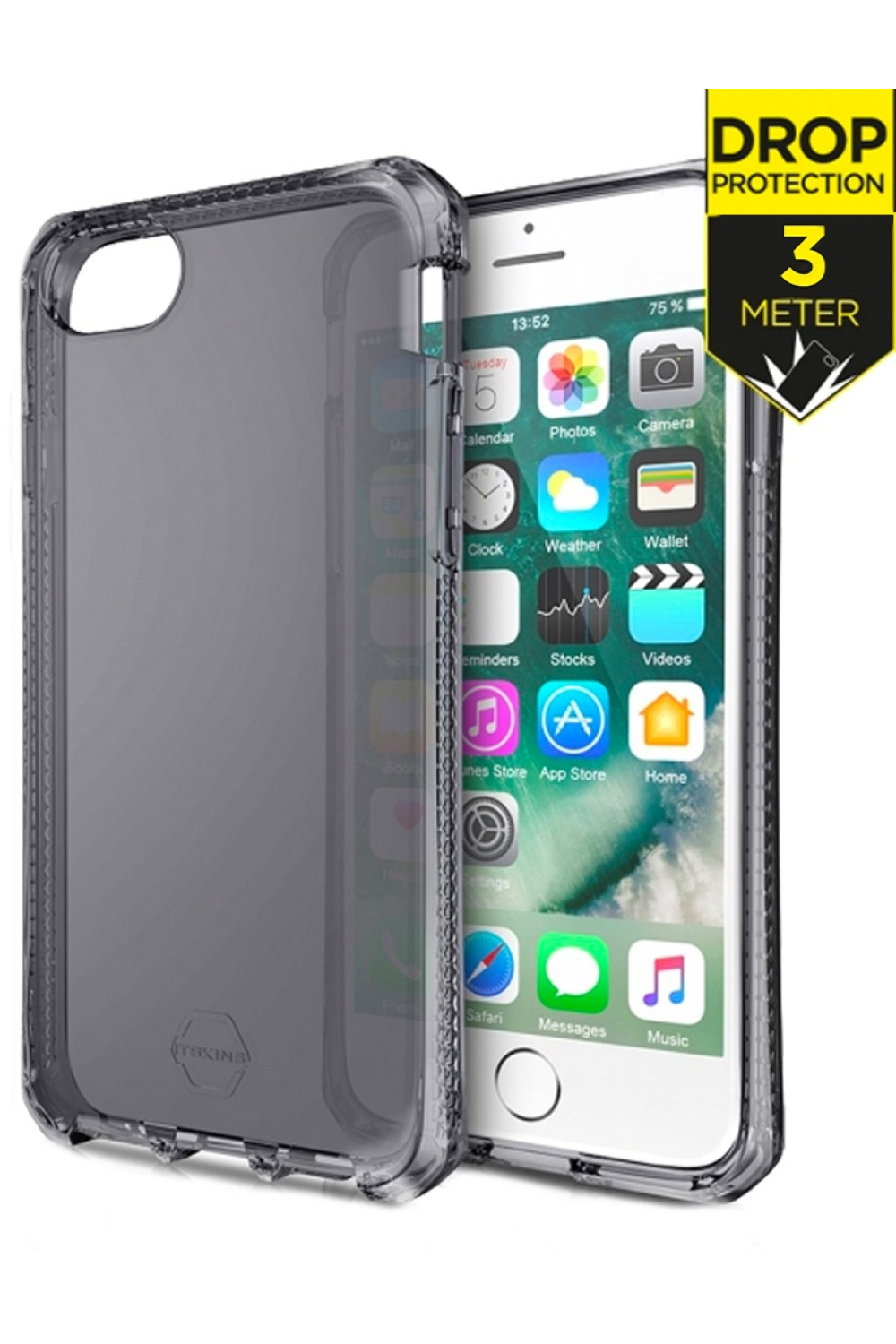 Itskins Level 2 Spectrumclear For Apple Iphone 6/6S/7/8/Se (2020/2022) Smoke