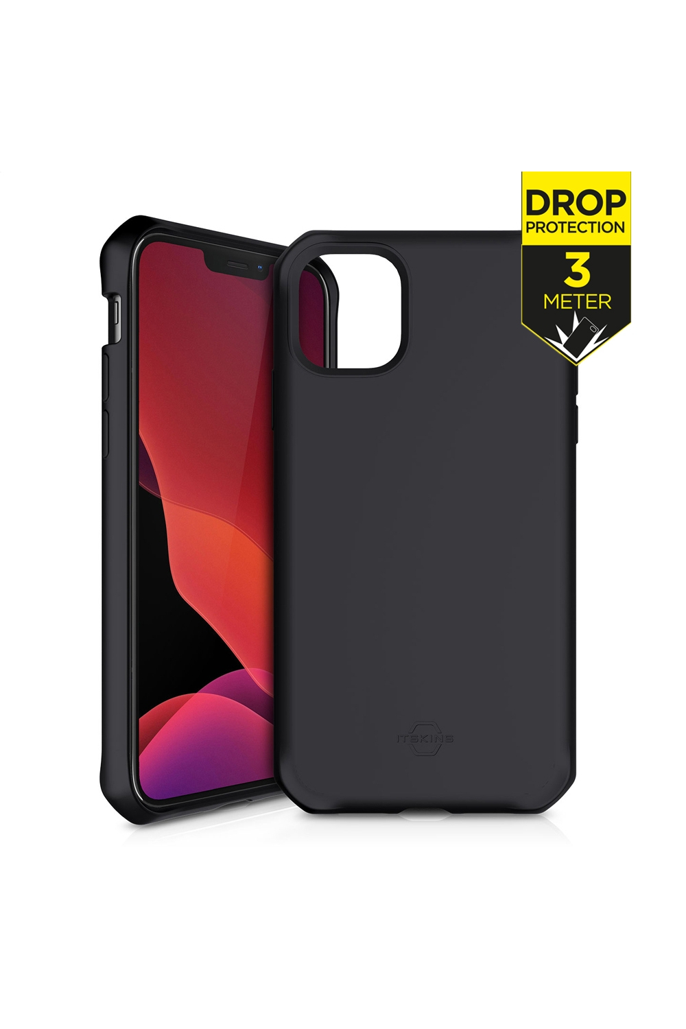 Itskins Level 2 Spectrumsolid For Apple Iphone 12 Pro Max Plain Black