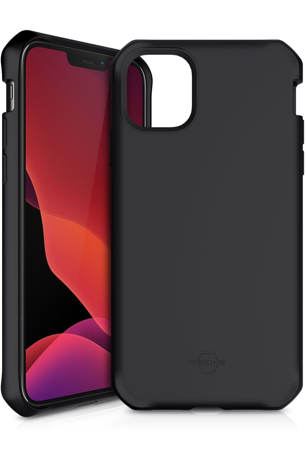 Itskins Level 2 Spectrumsolid For Apple Iphone 12 Pro Max Plain Black - Afbeelding 2